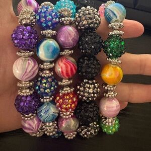 Colorful Beaded Bracelet Bundle